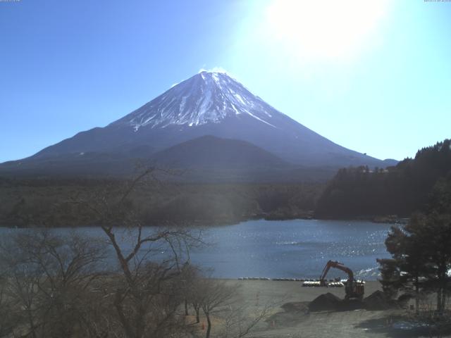 精進湖からの富士山