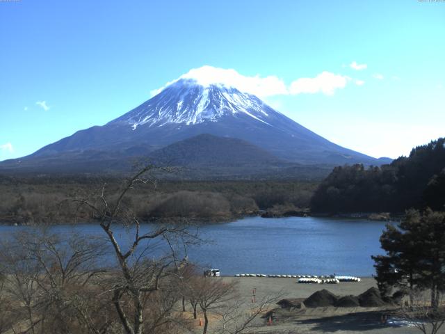 精進湖からの富士山