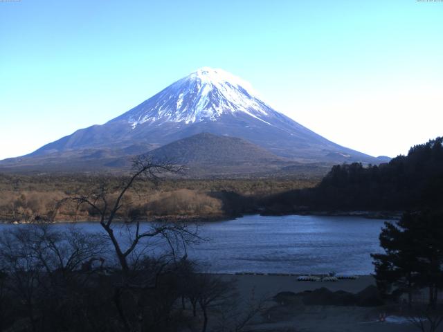 精進湖からの富士山