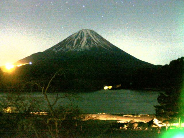 精進湖からの富士山