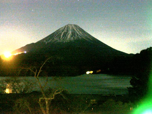 精進湖からの富士山