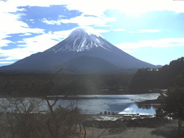 精進湖からの富士山