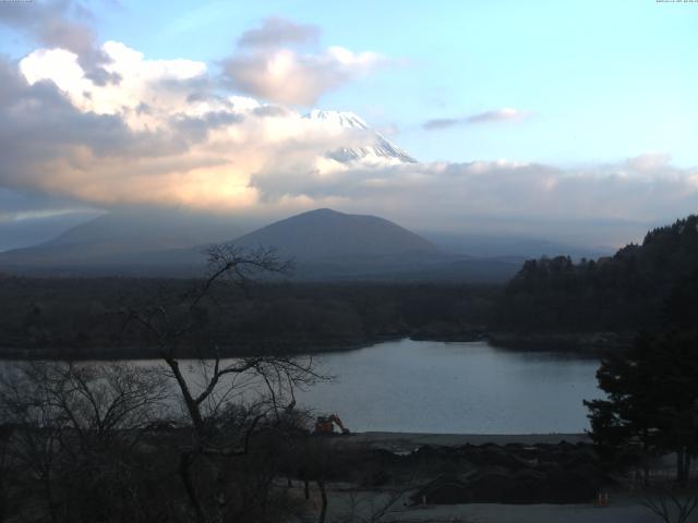 精進湖からの富士山