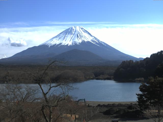 精進湖からの富士山