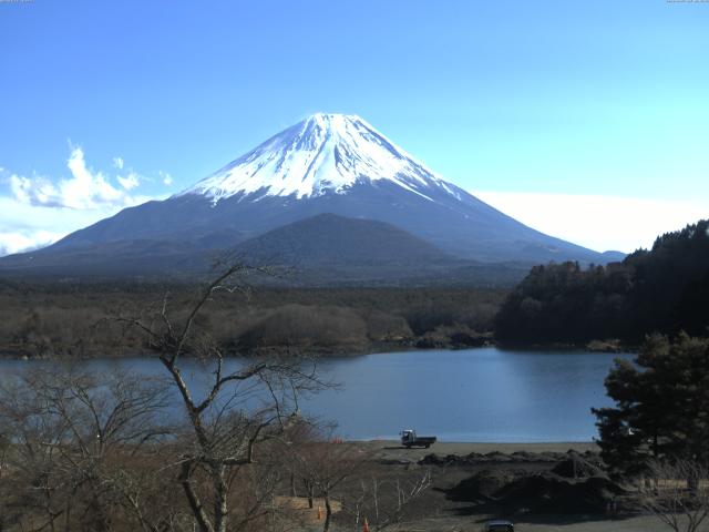 精進湖からの富士山