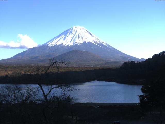 精進湖からの富士山