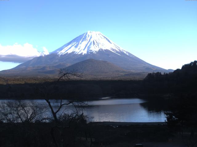 精進湖からの富士山