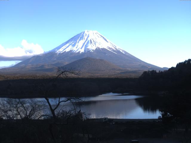 精進湖からの富士山