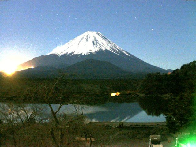 精進湖からの富士山