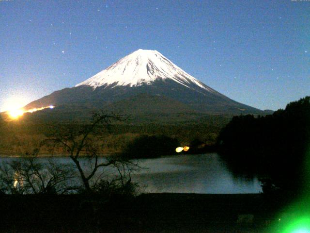 精進湖からの富士山