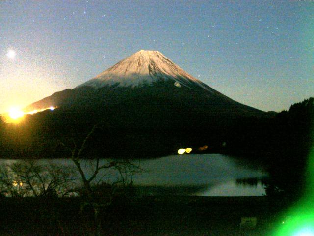 精進湖からの富士山