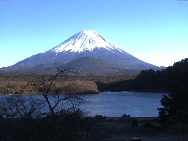 精進湖からの富士山