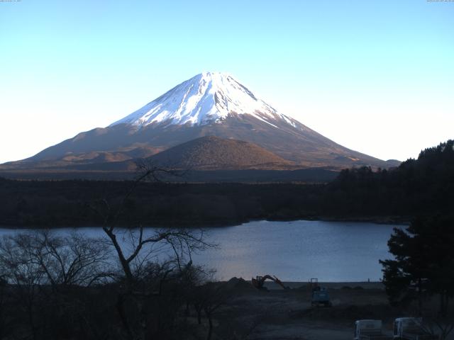 精進湖からの富士山