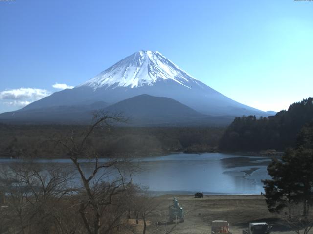 精進湖からの富士山