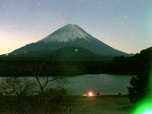 精進湖からの富士山