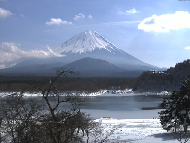 精進湖からの富士山