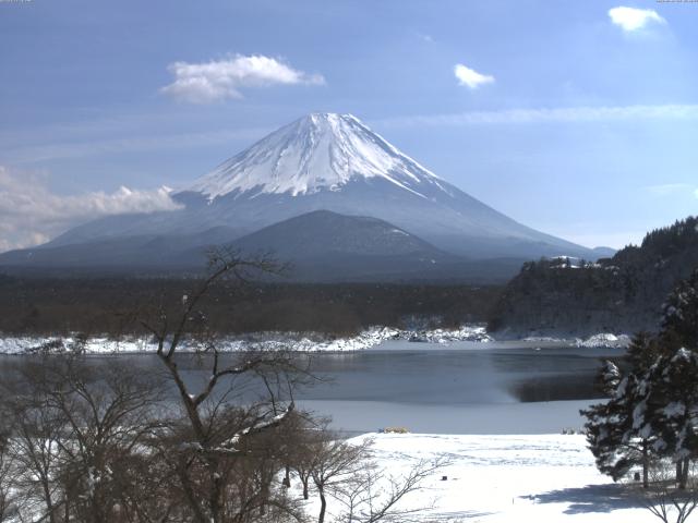 精進湖からの富士山