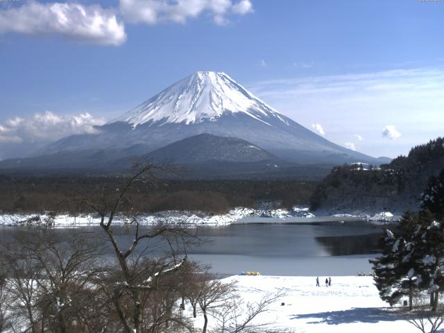 精進湖からの富士山