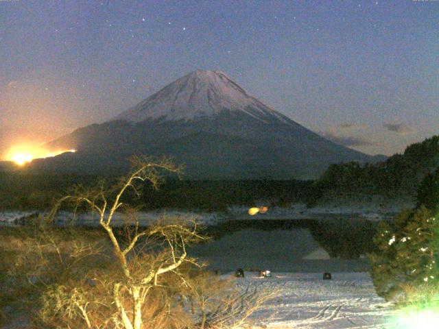 精進湖からの富士山