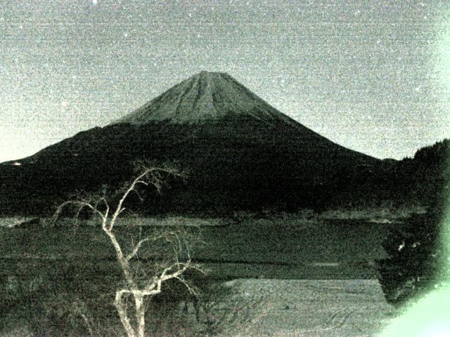 精進湖からの富士山