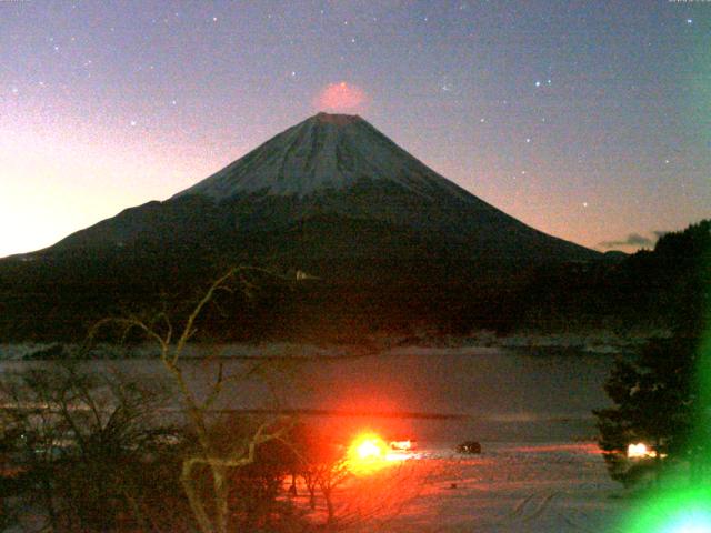 精進湖からの富士山