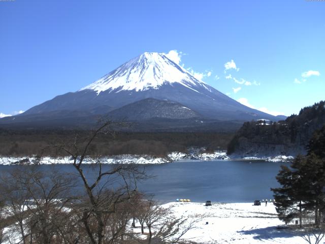 精進湖からの富士山