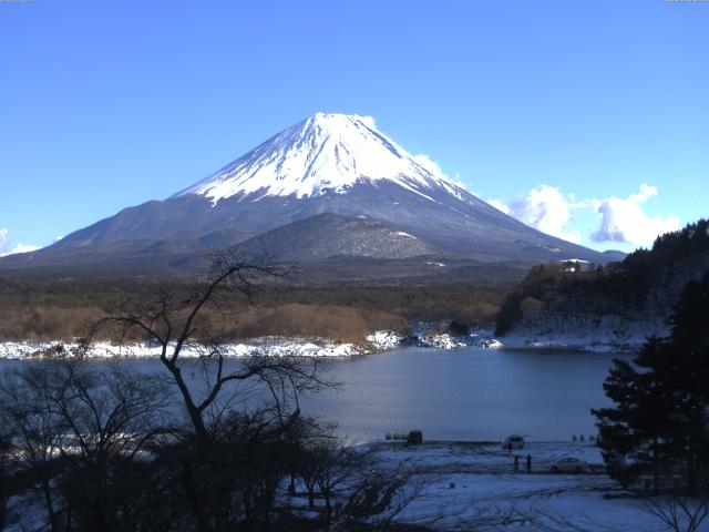 精進湖からの富士山