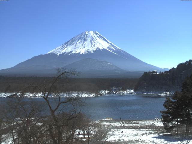 精進湖からの富士山