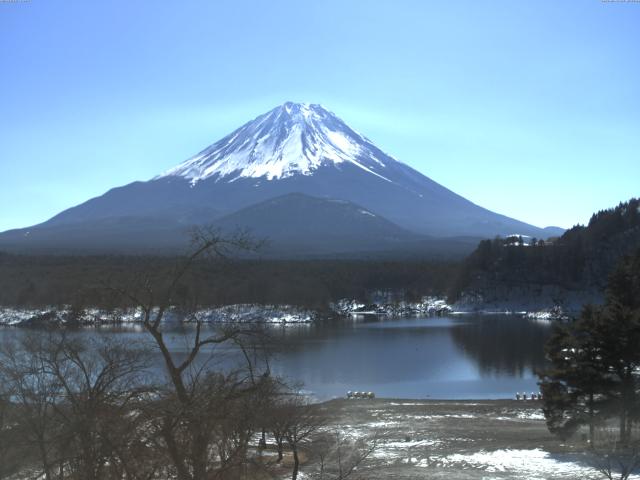 精進湖からの富士山