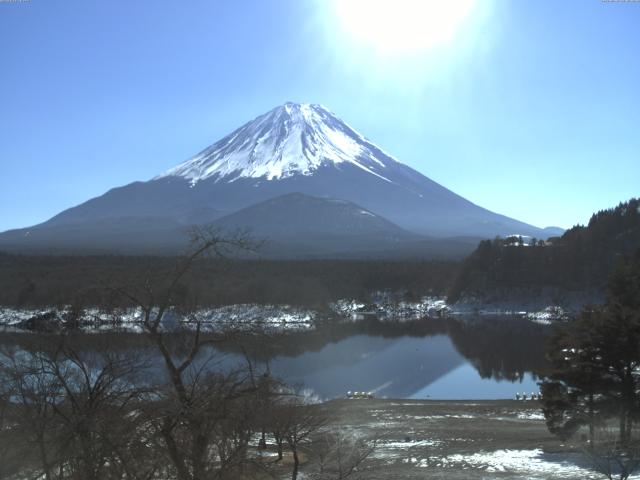 精進湖からの富士山