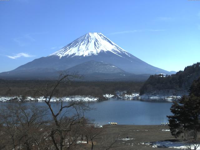 精進湖からの富士山