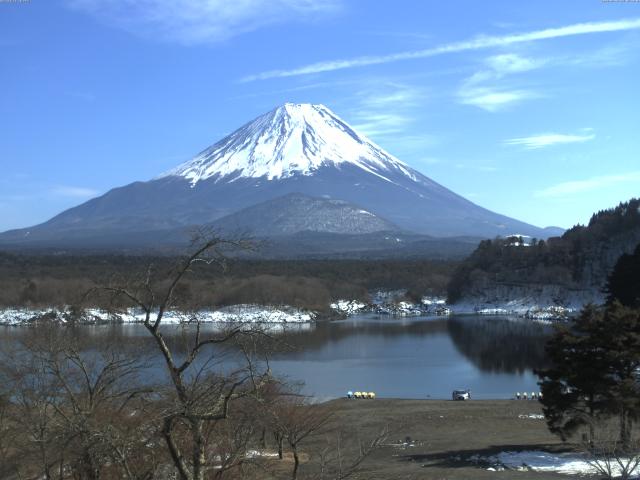 精進湖からの富士山