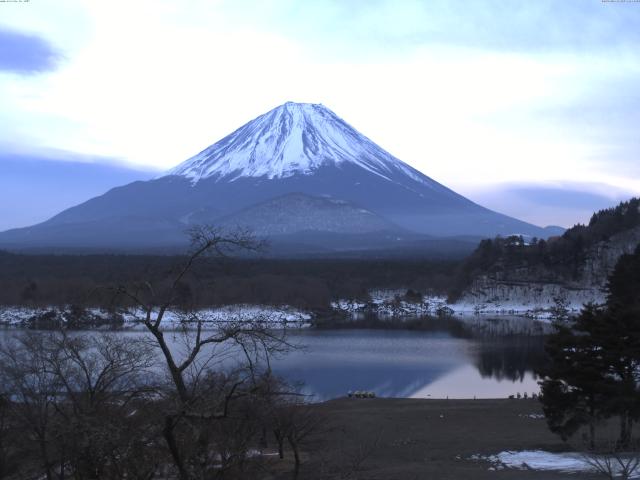 精進湖からの富士山