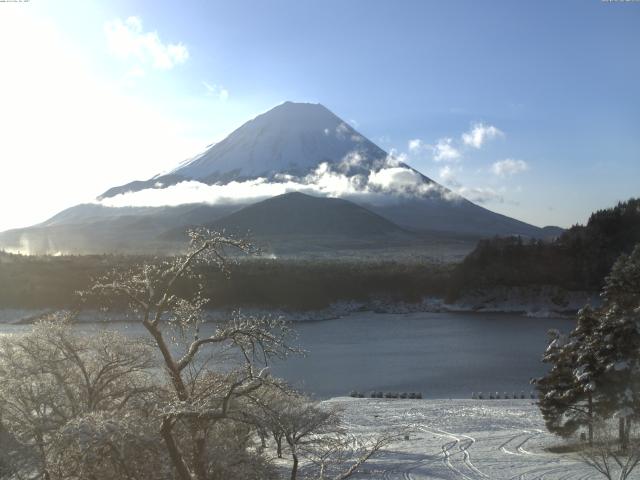 精進湖からの富士山