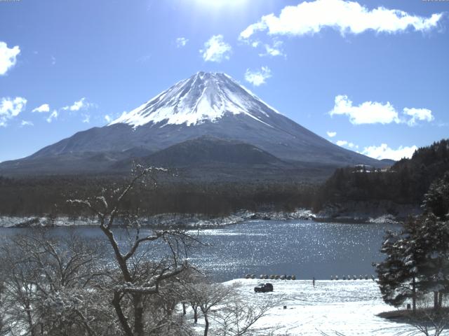 精進湖からの富士山