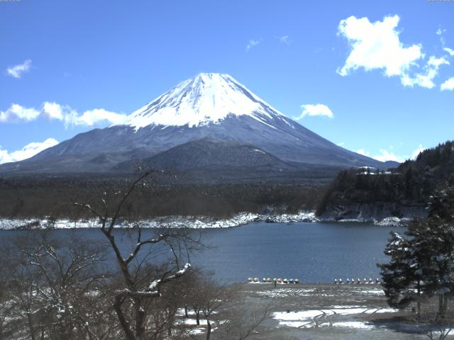 精進湖からの富士山