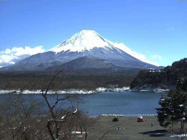 精進湖からの富士山