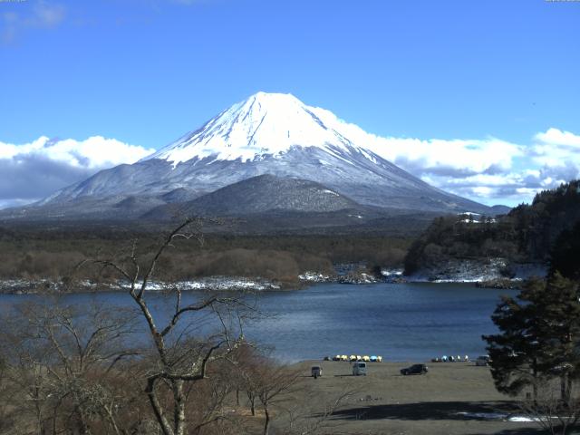 精進湖からの富士山