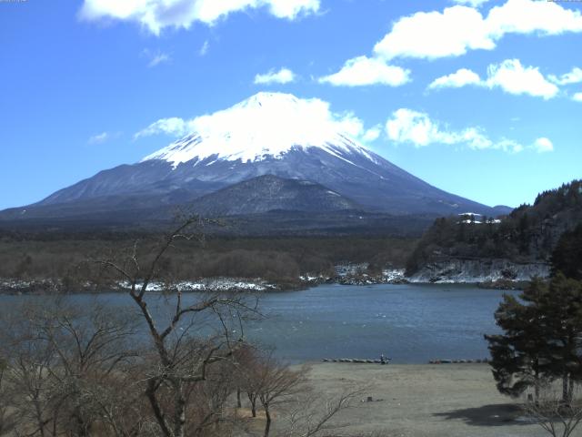 精進湖からの富士山