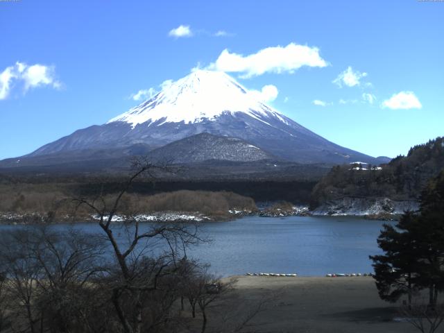 精進湖からの富士山