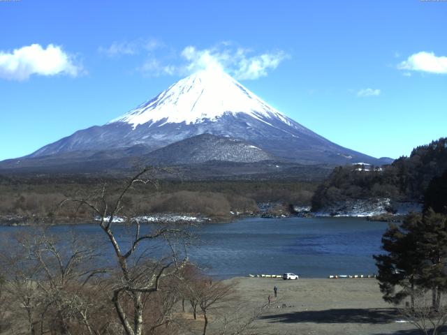 精進湖からの富士山