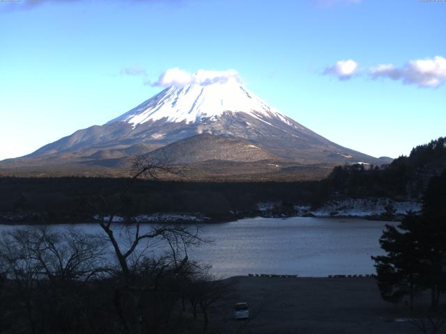 精進湖からの富士山