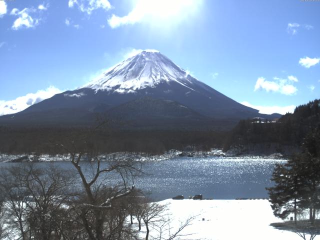 精進湖からの富士山