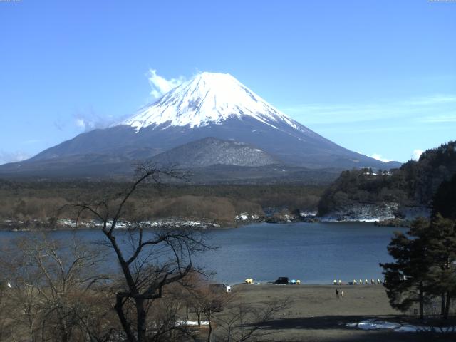 精進湖からの富士山