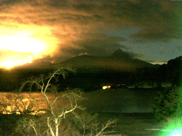 精進湖からの富士山