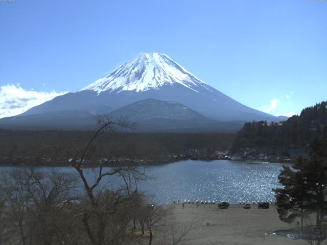 精進湖からの富士山