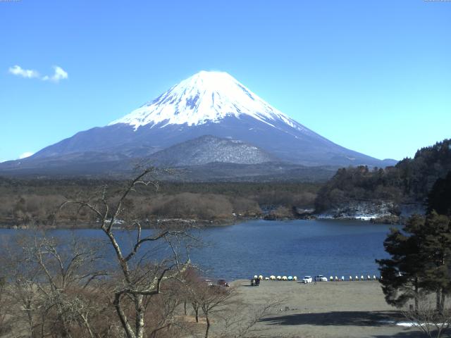 精進湖からの富士山