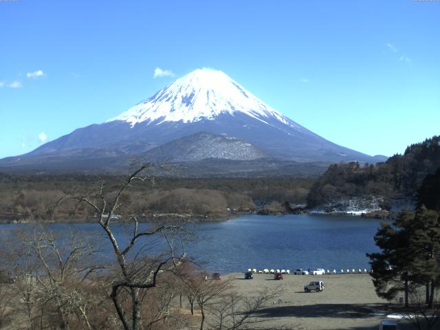 精進湖からの富士山