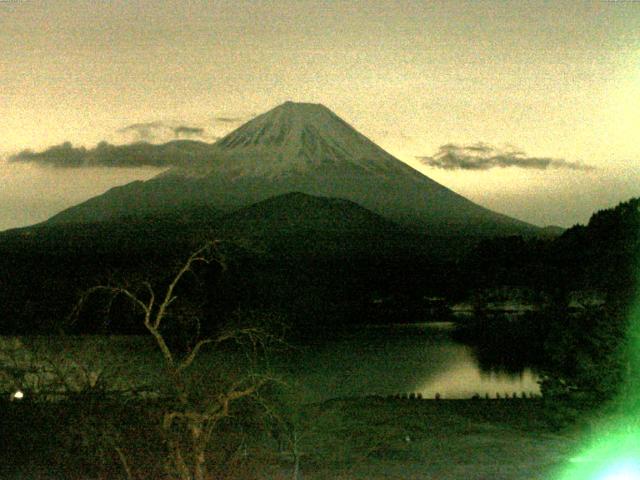 精進湖からの富士山