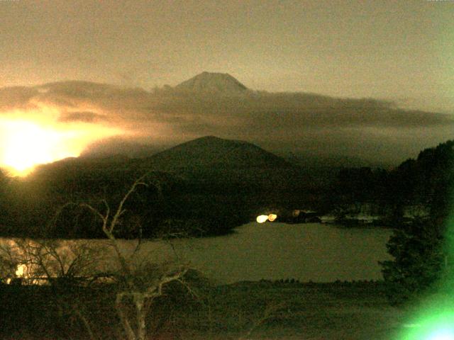 精進湖からの富士山